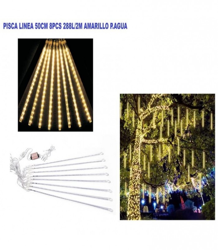 PISCA 2 LLUVIA 50CM 110V 288L.2M 8PCS AMARILLO 141