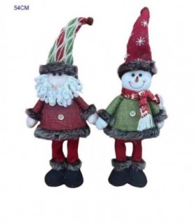 PELUCHE DE NAVIDAD 54CM BORDO 2M 141697