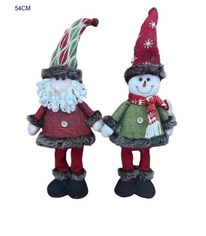 PELUCHE DE NAVIDAD 54CM BORDO 2M 141697