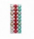 PELOTA DE NAVIDAD 8CM 8PCS 3C TUBO 141804