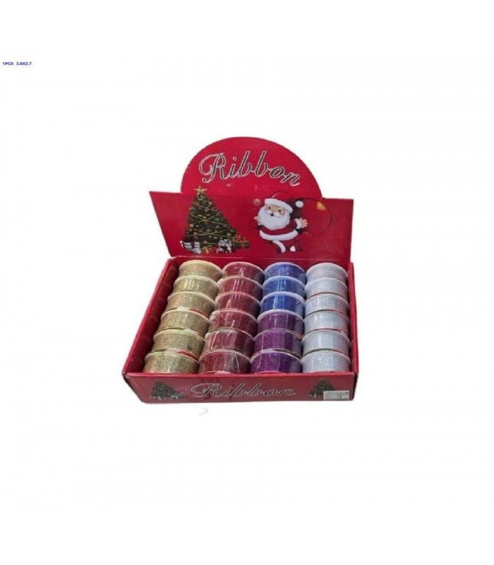 CINTA DE NAVIDAD 3.8CMX2.7M 5C LISO 141864