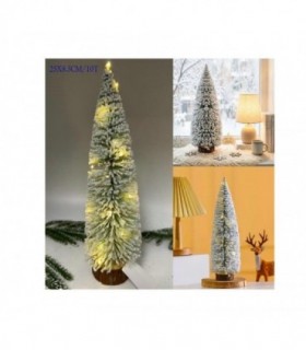 ARBOL DE NAVIDAD 25X8.5CM-10T P-MESA NIEVE 146196