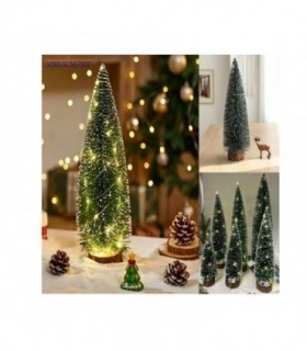 ARBOL DE NAVIDAD 30X9.5CM-10T P-MESA NIEVE 146197