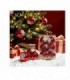 PELOTA DE NAVIDAD 6CM 6PCS ROJO 146204