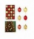 PELOTA DE NAVIDAD 6CM 20PCS MIXTO 146216