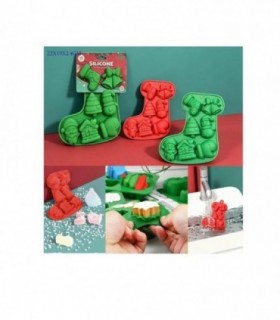MOLDE SILICON NAVIDAD 22X19X2.4CM 2C 7L 146523