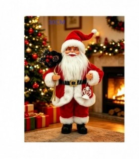 PAPA NOEL 30CM C-LAMPARA 146324