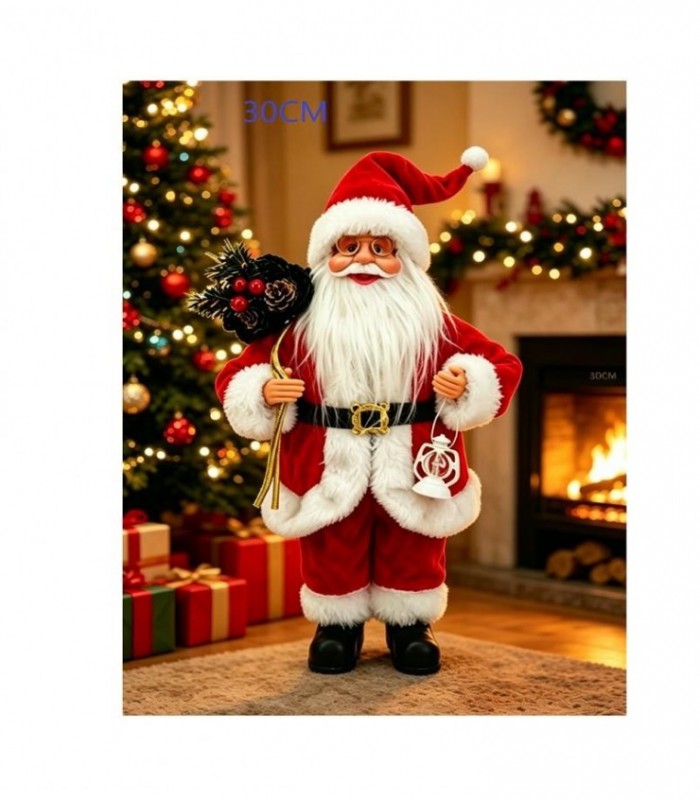 PAPA NOEL 30CM C-LAMPARA 146324
