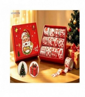 CINTA DE NAVIDAD 6.3CMX2.7M BLANCO 146455