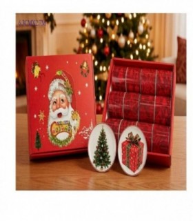 CINTA DE NAVIDAD 6.3CMX2.7M ROJO 146456