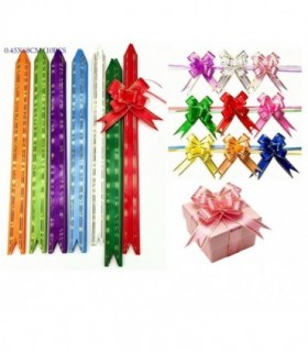 CINTA DE REGALO 10PCS 0.45X68CM 8C 146459