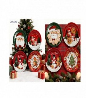 BANDEJA NAVIDAD 26X3CM RED.4C LATA 146569