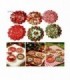 BANDEJA NAVIDAD 26.5CM RED.PLASTIC.6D 146646