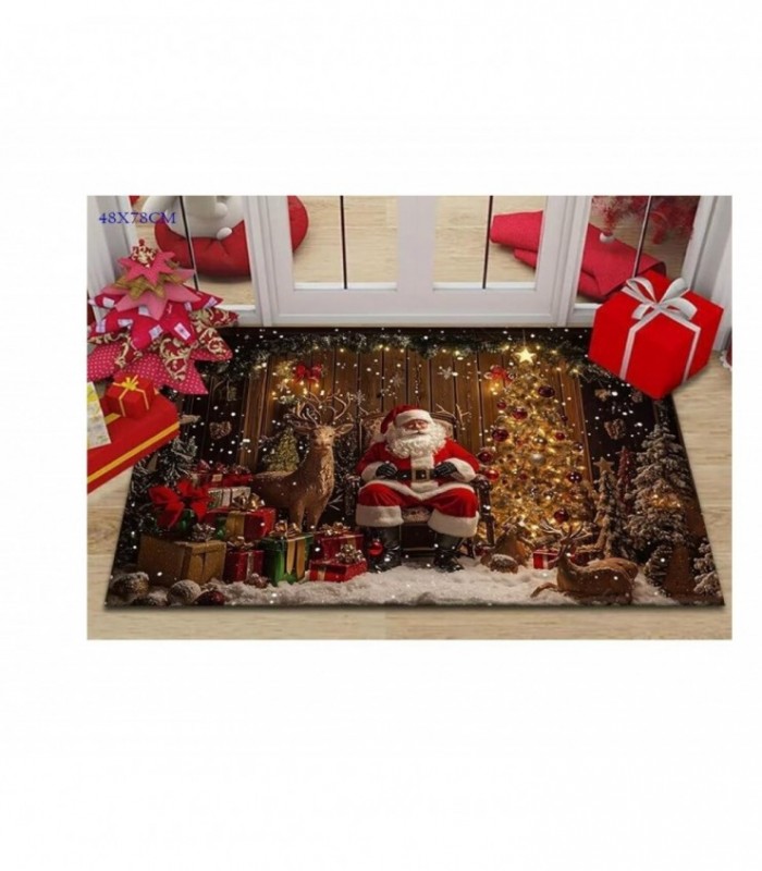 TAPETE DE NAVIDAD 48X78CM PAPA NOEL 146725