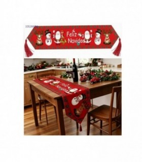 CAMINERO P-MESA 33X180CM NAVIDAD C-POMPOM 146665
