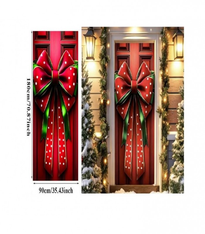 ADORNO DE NAVIDAD P-PUERTA 90X180CM MOÑO 146686