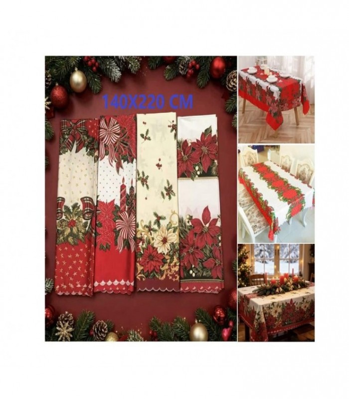 MANTEL DE NAVIDAD 140X220CM 65G 146703