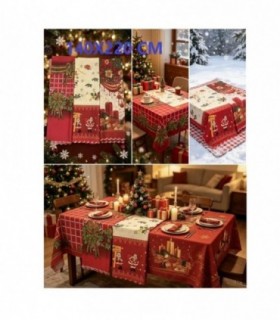 MANTEL DE NAVIDAD 140X220CM 5G 146705